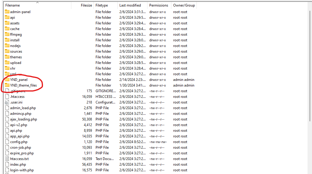 Files Extracted