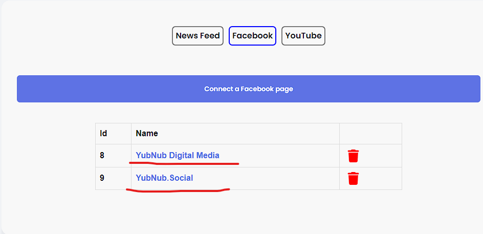 Added Facebook