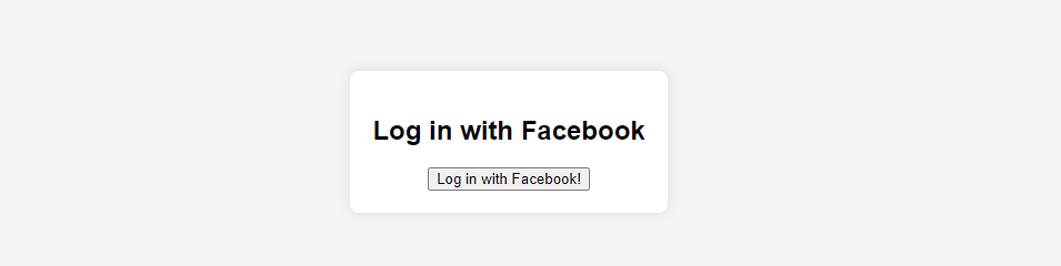 Login Facebook