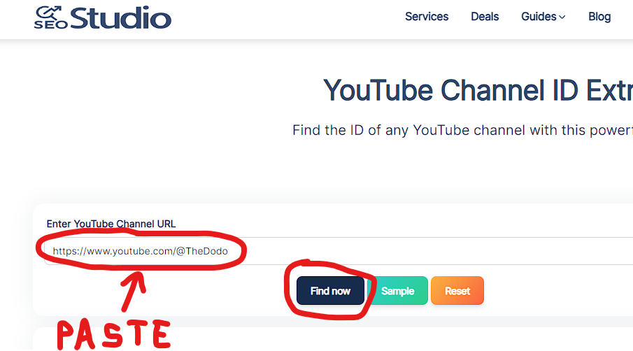 Paste YouTube