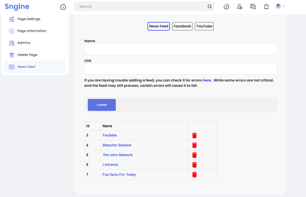 PageFeeds Pro! w/ SocialSync for Sngine - Image 4