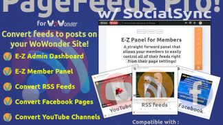 PageFeeds Pro! w/ SocialSync for WoWonder